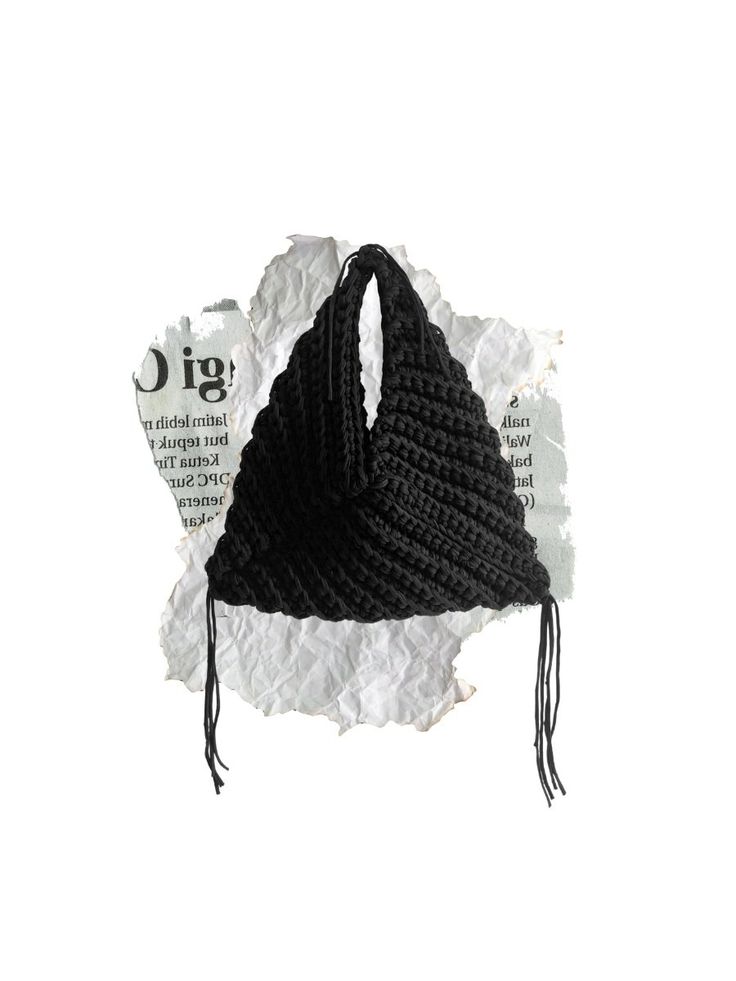 Chunky Crochet Triangle Tote Bag