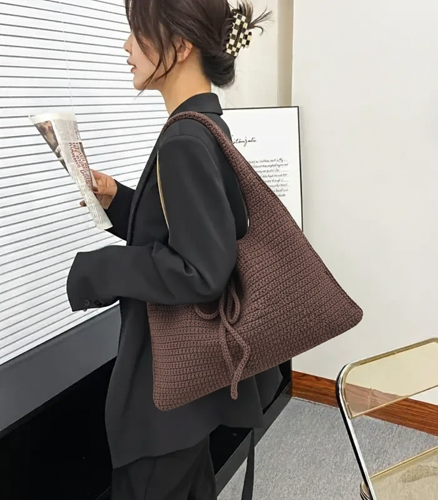 Crochet Crescent Hobo Bag