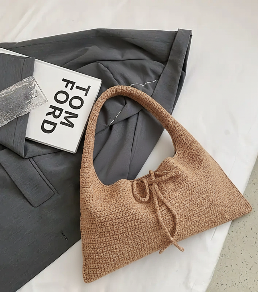 Crochet Crescent Hobo Bag