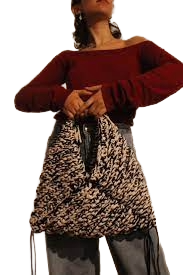 Chunky Crochet Triangle Tote Bag